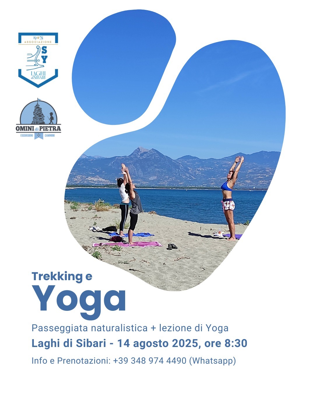 Sessione di trekking e yoga nella natura ai Laghi di Sibari – 4 agosto 2025