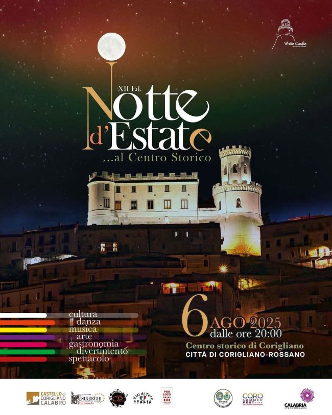 Notte d’Estate Corigliano 2025 centro storico