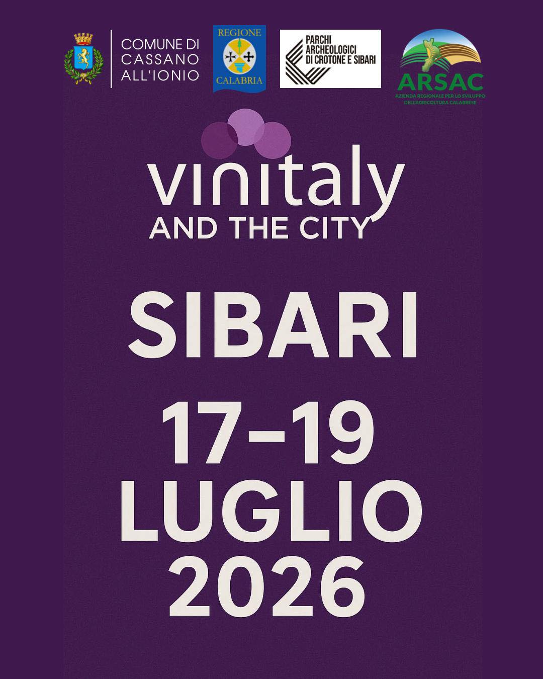 Vinitaly in the City a Sybaris – Calabria